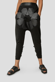 Geometric Black Trousers - Shop New fashion designer clothing, shoes, bags & Accessories online - KÖWLI SHOP