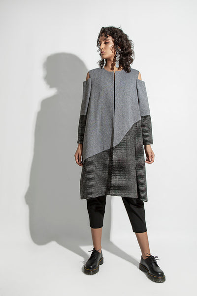 Gray Wave Coats - Shop New fashion designer clothing, shoes, bags & Accessories online - KÖWLI SHOP