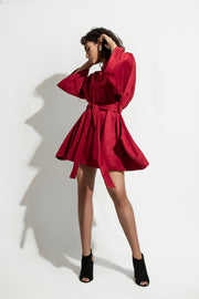 Red Geometric Dress - Shop New fashion designer clothing, shoes, bags & Accessories online - KÖWLI SHOP