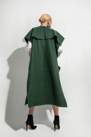 Green Notched Collar Vest - Shop New fashion designer clothing, shoes, bags & Accessories online - KÖWLI SHOP