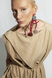 Trendy Creme Dress - Shop New fashion designer clothing, shoes, bags & Accessories online - KÖWLI SHOP