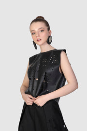 Déjà Vu Shoulder Detailed Top - Shop New fashion designer clothing, shoes, bags & Accessories online - KÖWLI SHOP