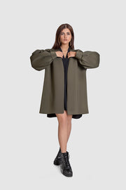 Green Dress with Waist Belt - Shop New fashion designer clothing, shoes, bags & Accessories online - KÖWLI SHOP