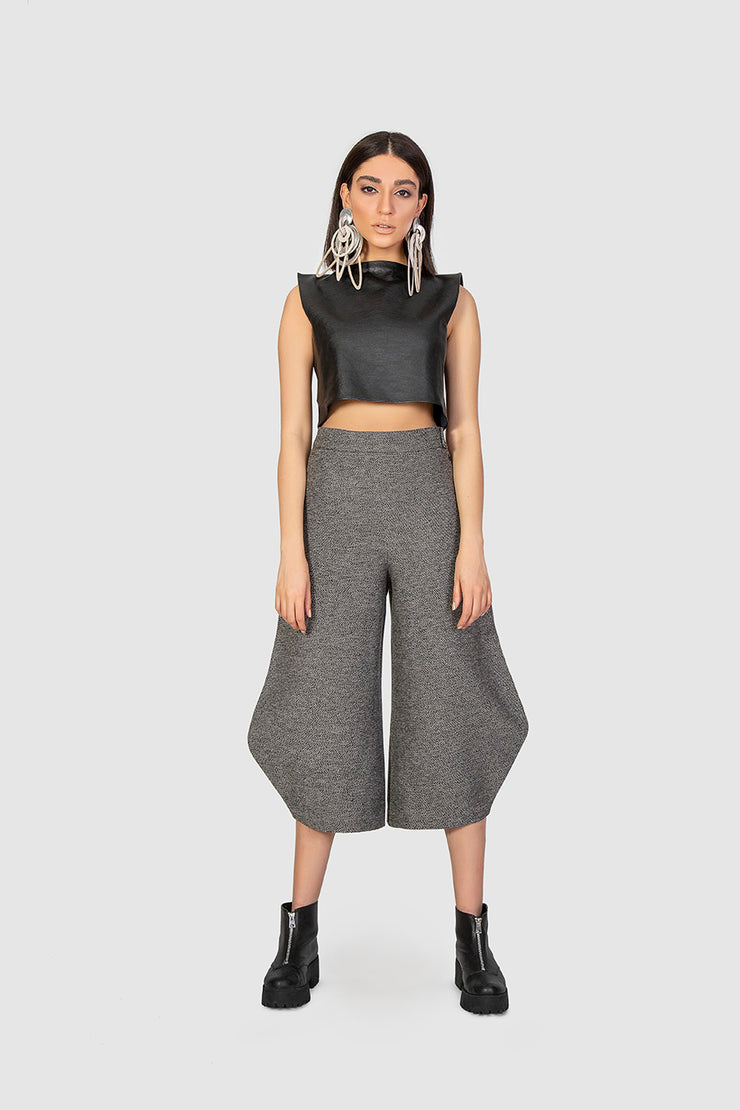 Grey Woolen Trousers - Shop New fashion designer clothing, shoes, bags & Accessories online - KÖWLI SHOP