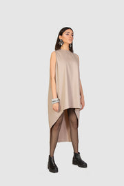 Cream Section Dress - Shop New fashion designer clothing, shoes, bags & Accessories online - KÖWLI SHOP