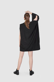 Black Rectangular Dress - Shop New fashion designer clothing, shoes, bags & Accessories online - KÖWLI SHOP