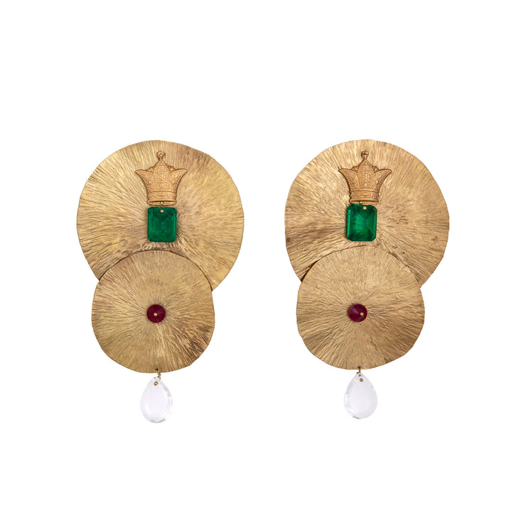 Gold Pond Earrings - Shop New fashion designer clothing, shoes, bags & Accessories online - KÖWLI SHOP