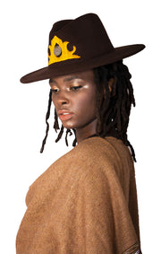 Autumn Leaf Fedora Hat - Shop New fashion designer clothing, shoes, bags & Accessories online - KÖWLI SHOP