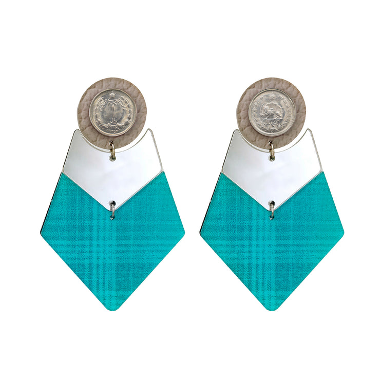 Mastooreh Earrings Blue - Shop New fashion designer clothing, shoes, bags & Accessories online - KÖWLI SHOP