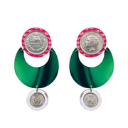 Nesvan Earrings Green - Shop New fashion designer clothing, shoes, bags & Accessories online - KÖWLI SHOP