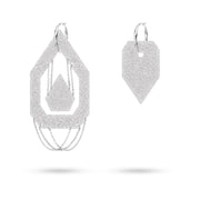 White Flame Earrings