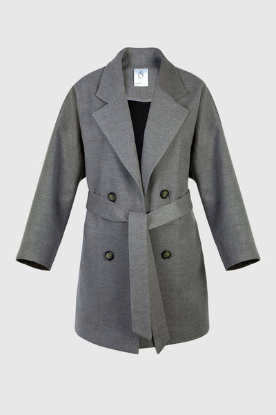 Charcoal Wool Coat