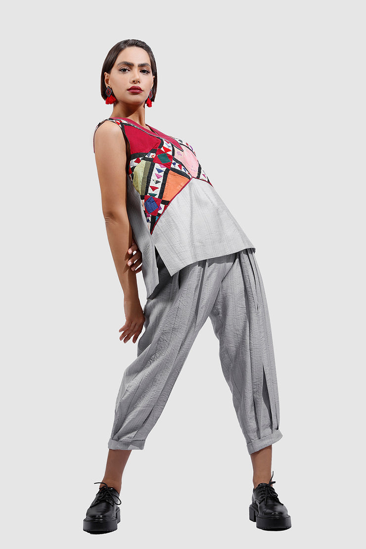 Bokhara Pleated Trouser - Shop New fashion designer clothing, shoes, bags & Accessories online - KÖWLI SHOP