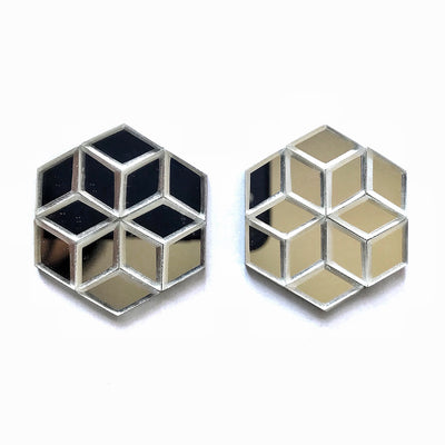 Hexagon Earrings - Shop New fashion designer clothing, shoes, bags & Accessories online - KÖWLI SHOP