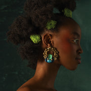Firouze Earrings - Shop New fashion designer clothing, shoes, bags & Accessories online - KÖWLI SHOP