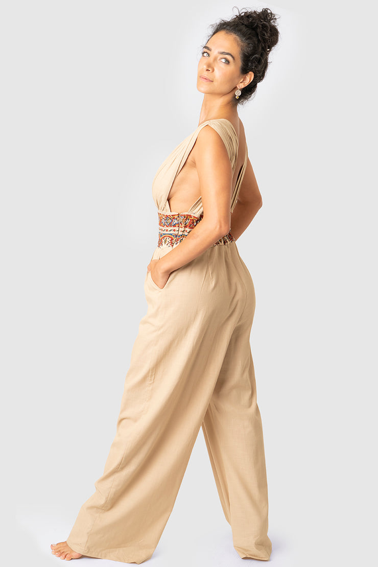 Arabesque Backless Jumpsuit