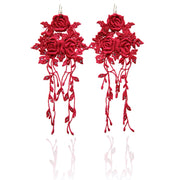 Red chandelier Earrings - Shop New fashion designer clothing, shoes, bags & Accessories online - KÖWLI SHOP