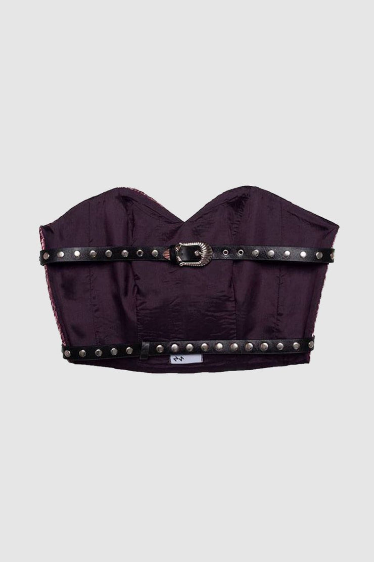 Purple Velvet Vintage Corset