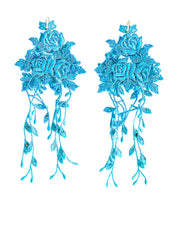 Blue chandelier Earrings - Shop New fashion designer clothing, shoes, bags & Accessories online - KÖWLI SHOP