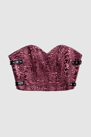 Purple Velvet Vintage Corset