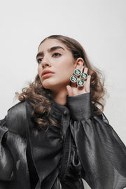 Green Vintage Inspired Earrings - Shop New fashion designer clothing, shoes, bags & Accessories online - KÖWLI SHOP