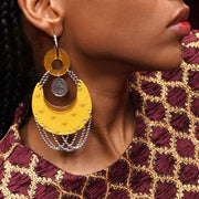 Yellow Moon Earrings
